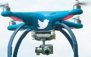 Twitter снимает селфи с помощью дронов