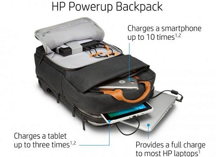 Инженеры HP представили рюкзак со встроенной аккумуляторной батареей
