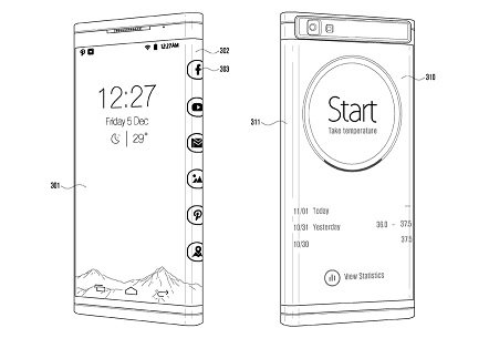 Samsung запатентовала смартфон с «опоясывающим» экраном