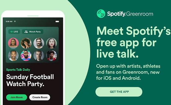 Spotify запустил голосовую платформу Greenroom